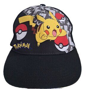 Vintage Pokemon Strapback Hat small Size black excelent condition baseball anime